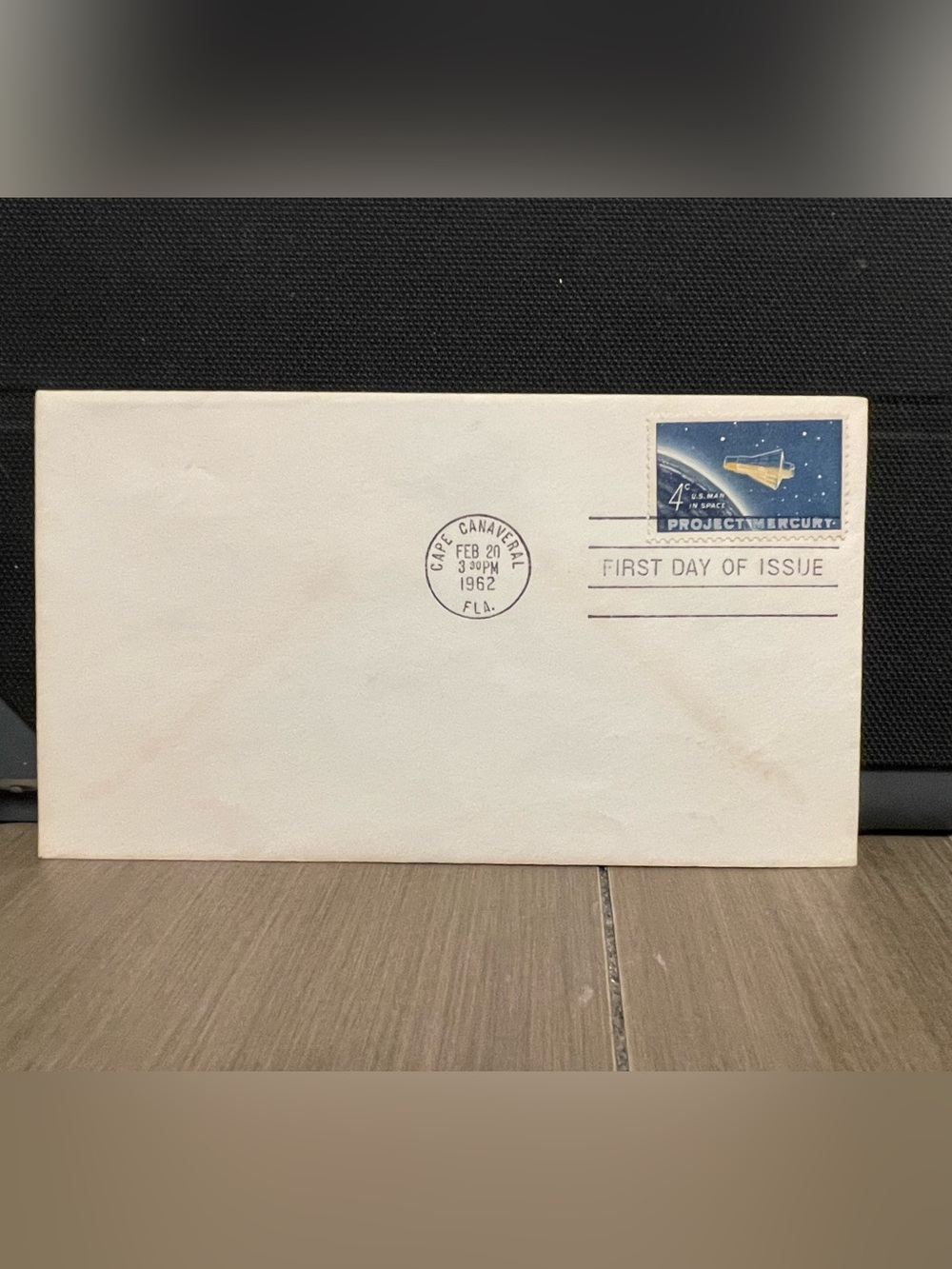 Space Project Mercury Postal Cover First Day of Issue Feb 20, 1962